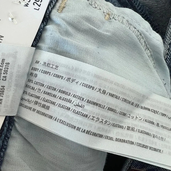 Hollister Women's Cotton Curvy High Rise Mom Distressed Jeans 32 - Picture 9 of 10